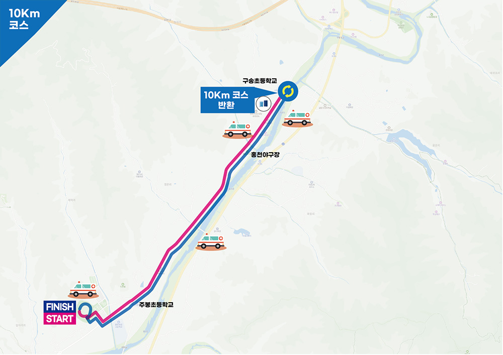 10km 코스 지도